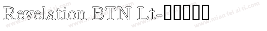 Revelation BTN Lt字体转换